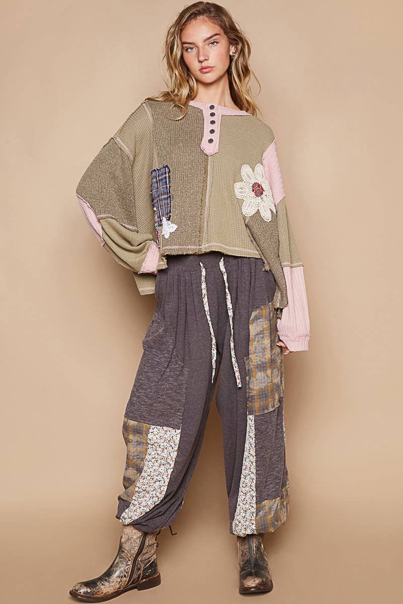 Cut & Sew Knit Sweater