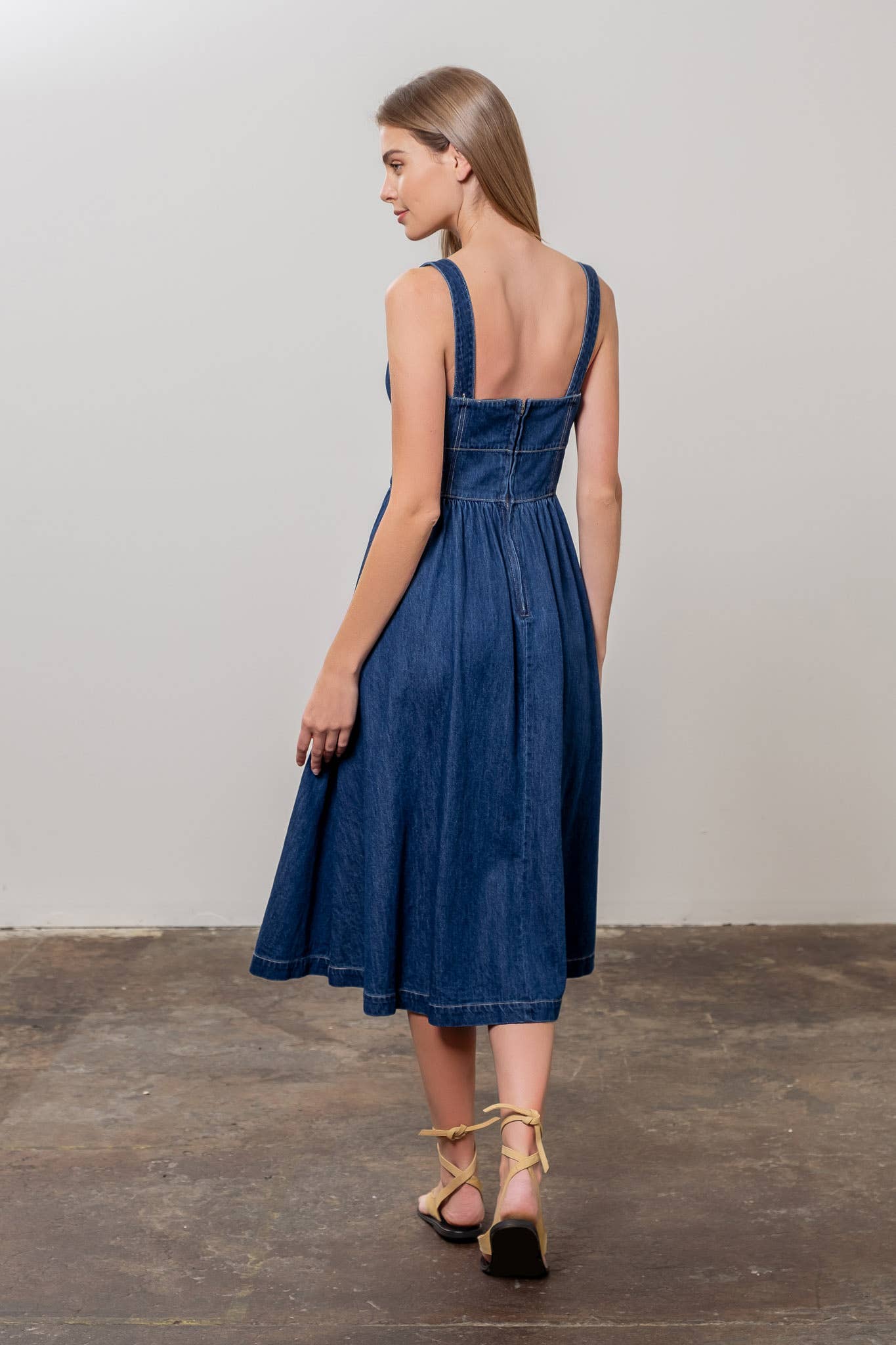 Denim Midi Dress