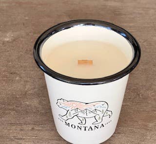 Enamel Cup Reusable Candle - "Road Trippin'" Fungi Lovers