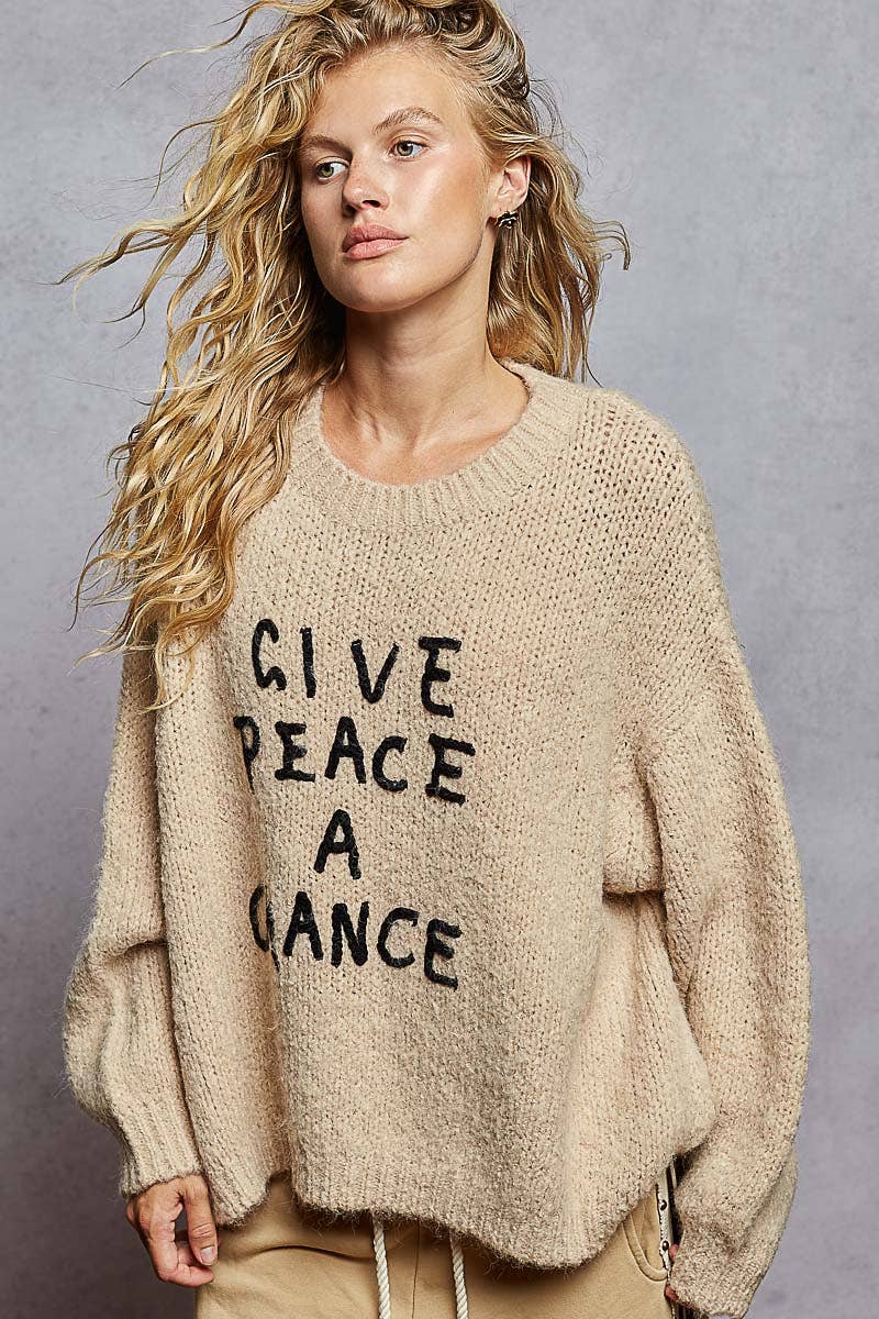 'Give Peace A Chance' Sweater
