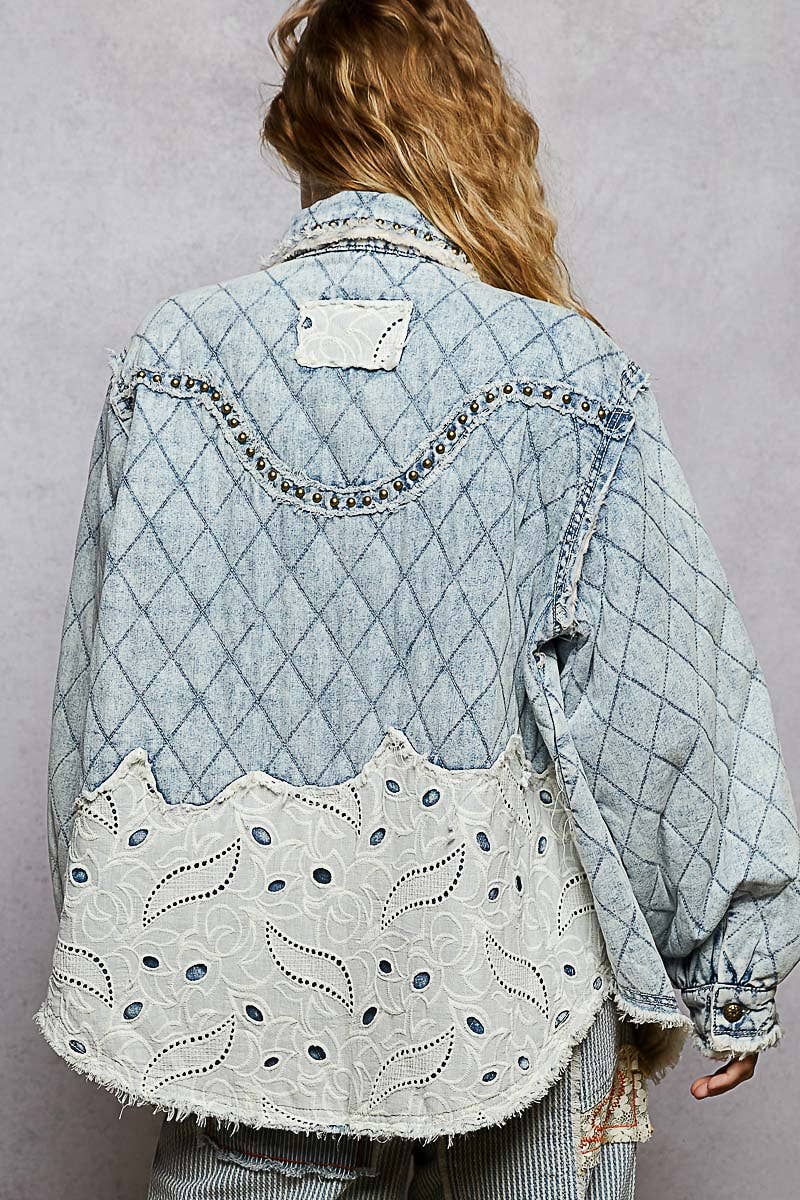 Lace Paneled Jacket