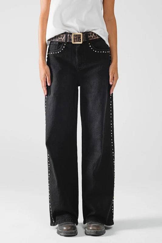 Studded Black Jeans