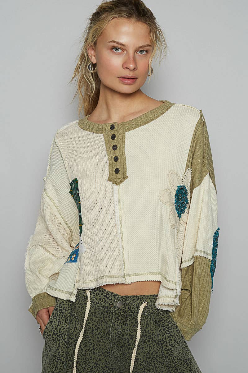 Cut & Sew Knit Sweater