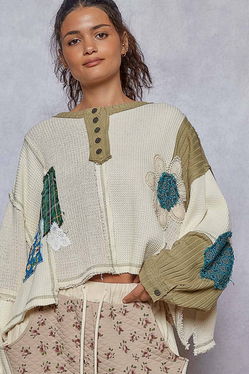 Cut & Sew Knit Sweater