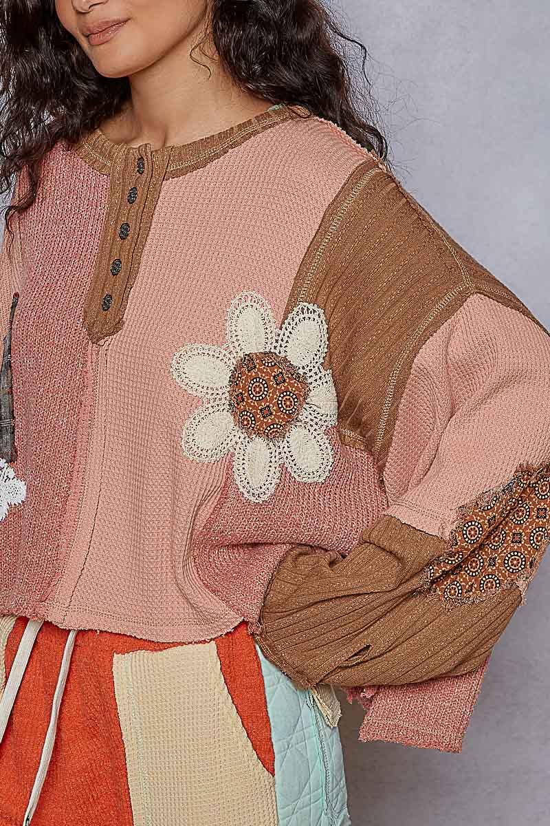Cut & Sew Knit Sweater