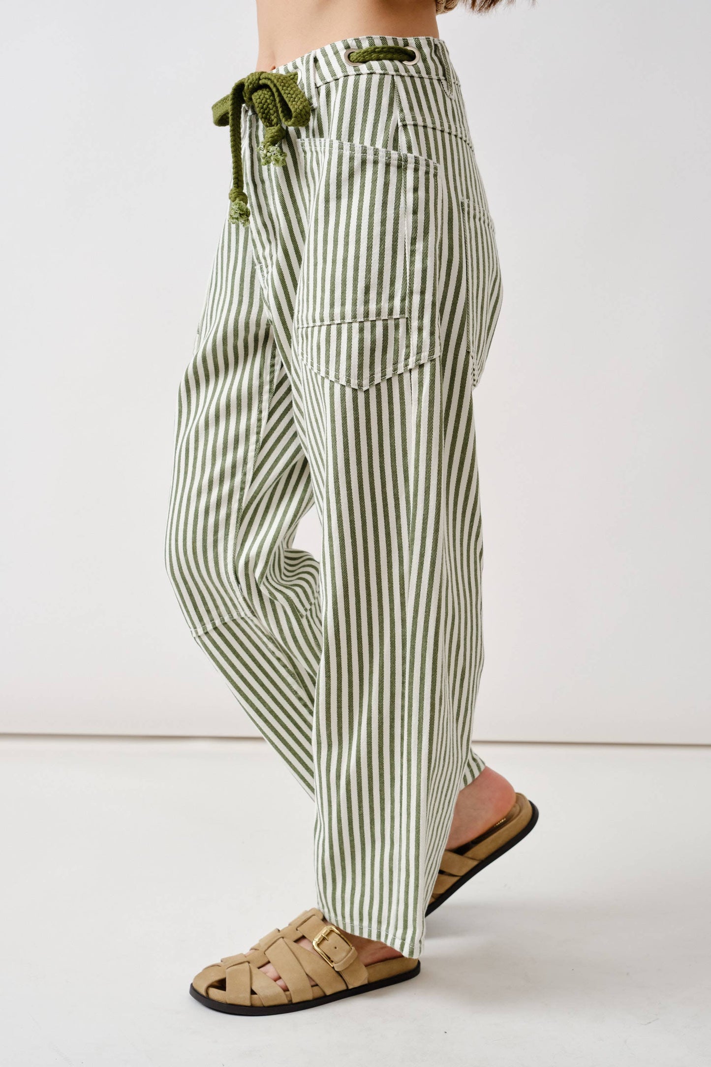 Barrel Denim Pants