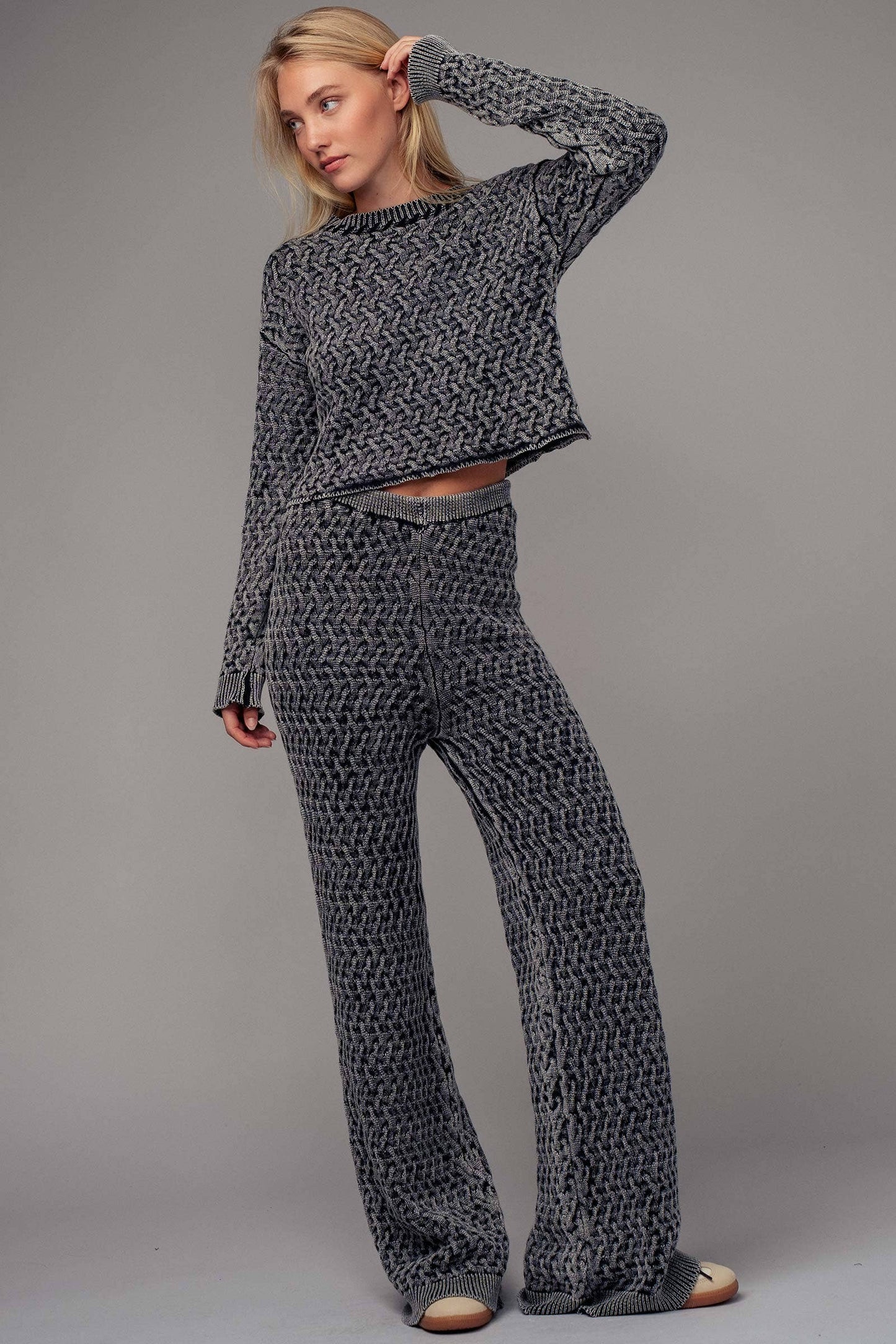 Knit Sweater & Pants Lounge Set