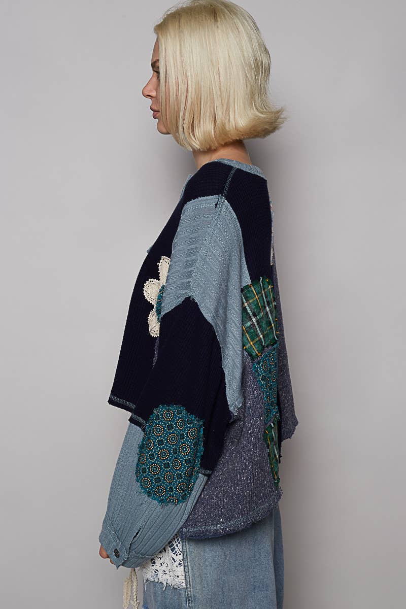 Cut & Sew Knit Sweater
