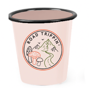 Enamel Cup Reusable Candle - "Road Trippin'" Fungi Lovers