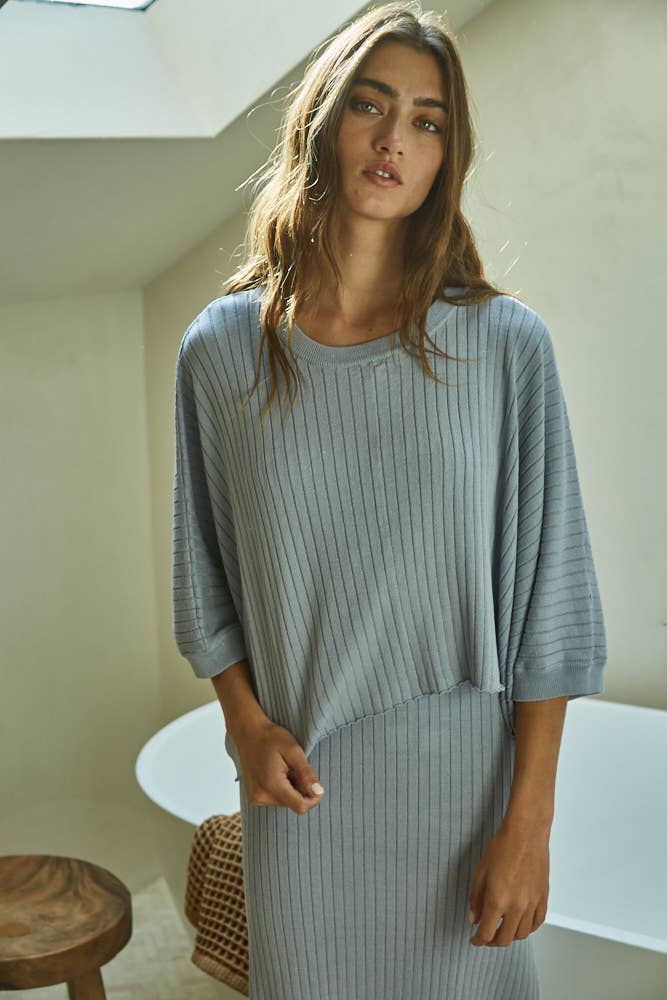 Knit Short Sleeve Top