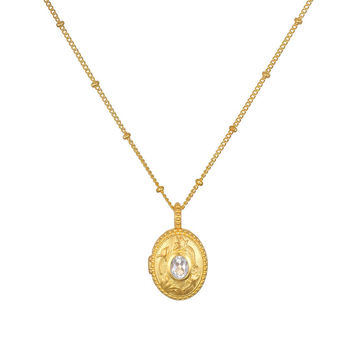Birthstone Locket Necklace