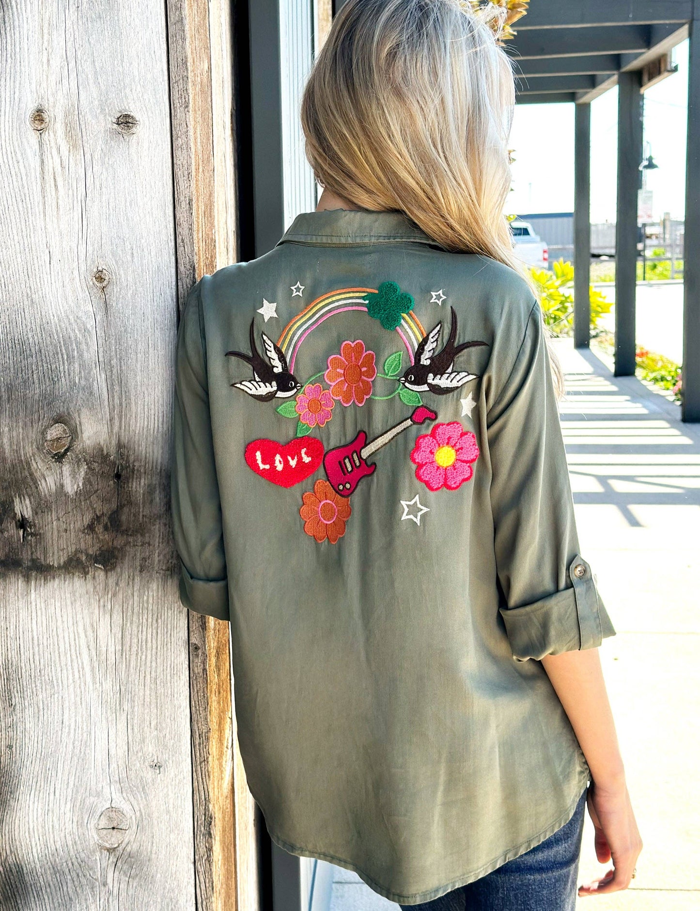 "Birds of a Feather" Button-up Shirt