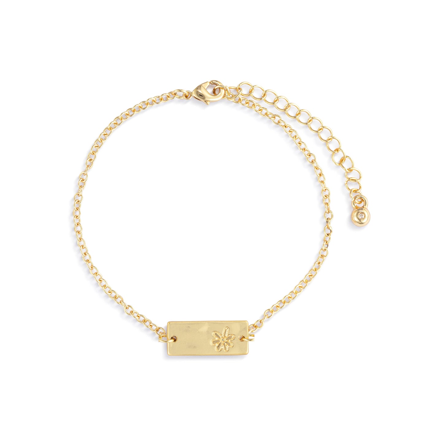 Daisy Charm Bracelet - Gold