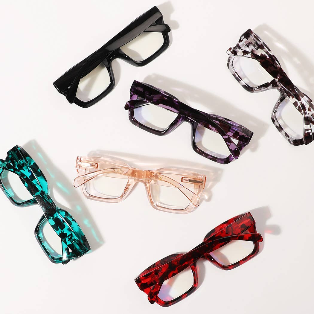 Blue Light Blocking Chunky Frame Reading Glasses