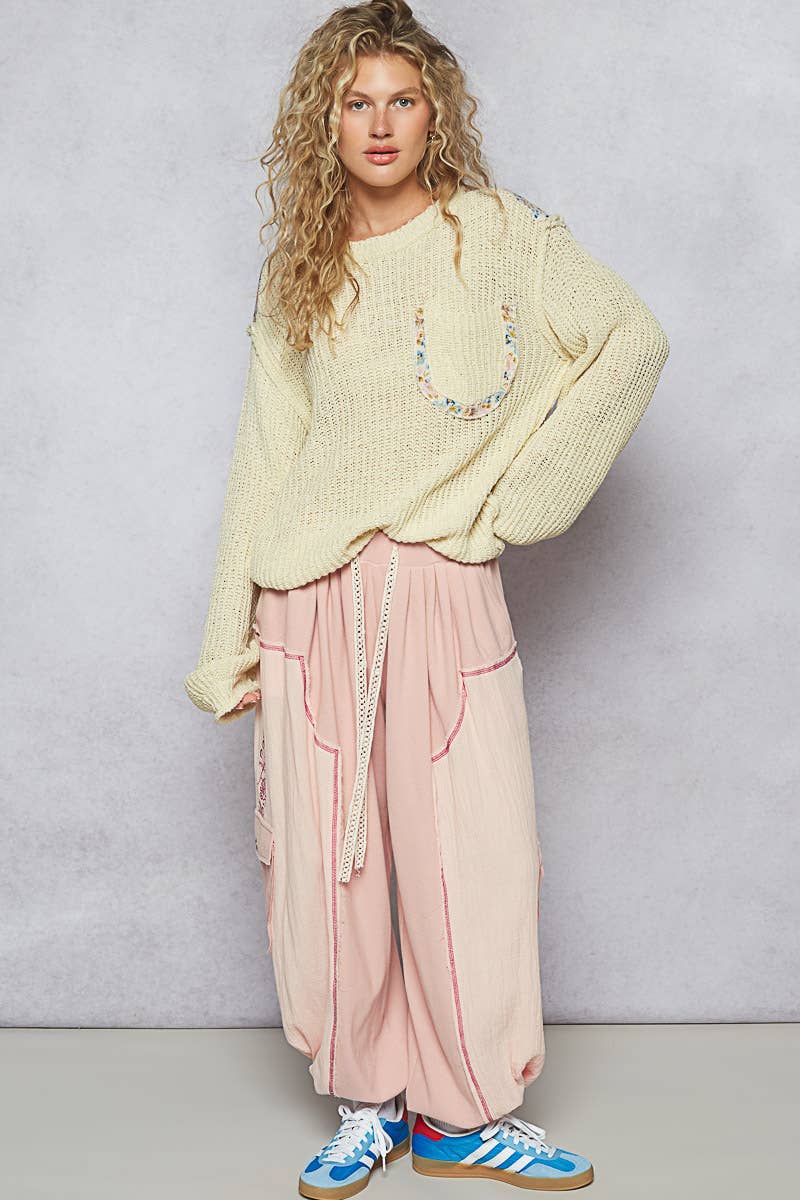 Thin Cable Knit Sweater