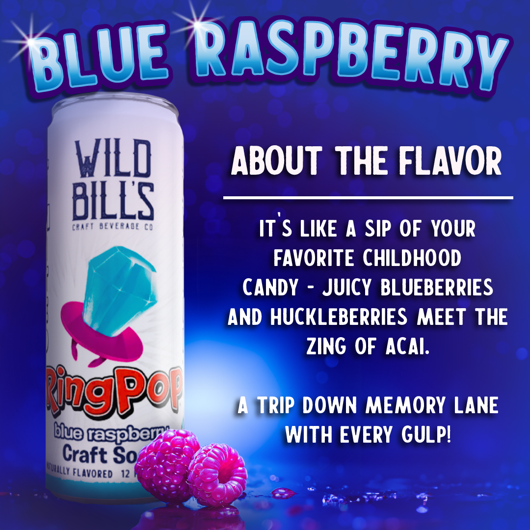 Ring Pop Blue Raspberry Soda