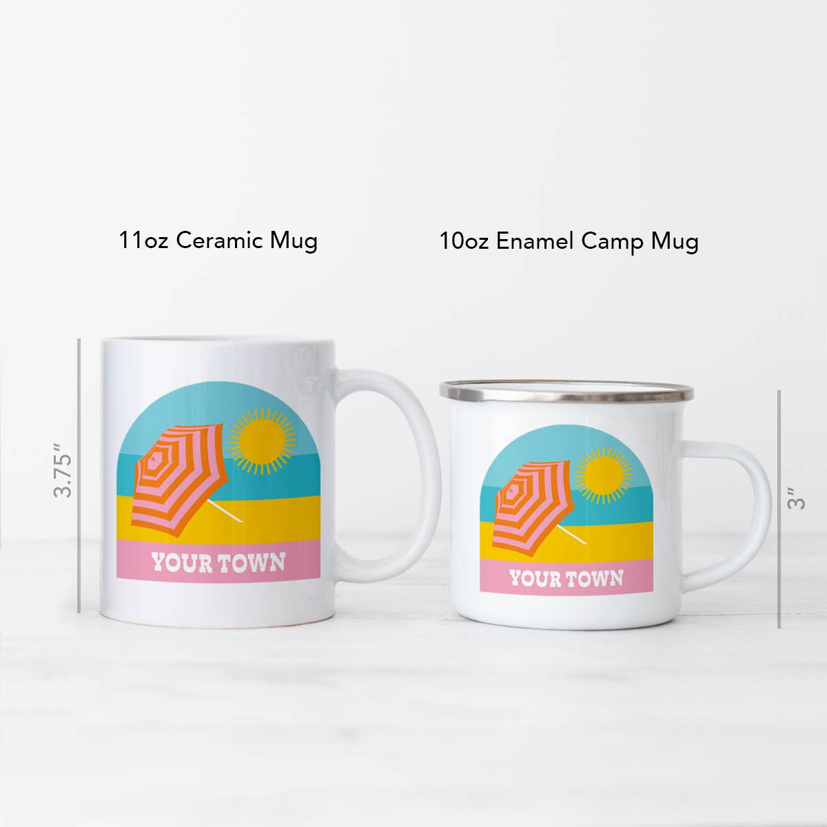 Rehoboth Beach Umbrella View Mug