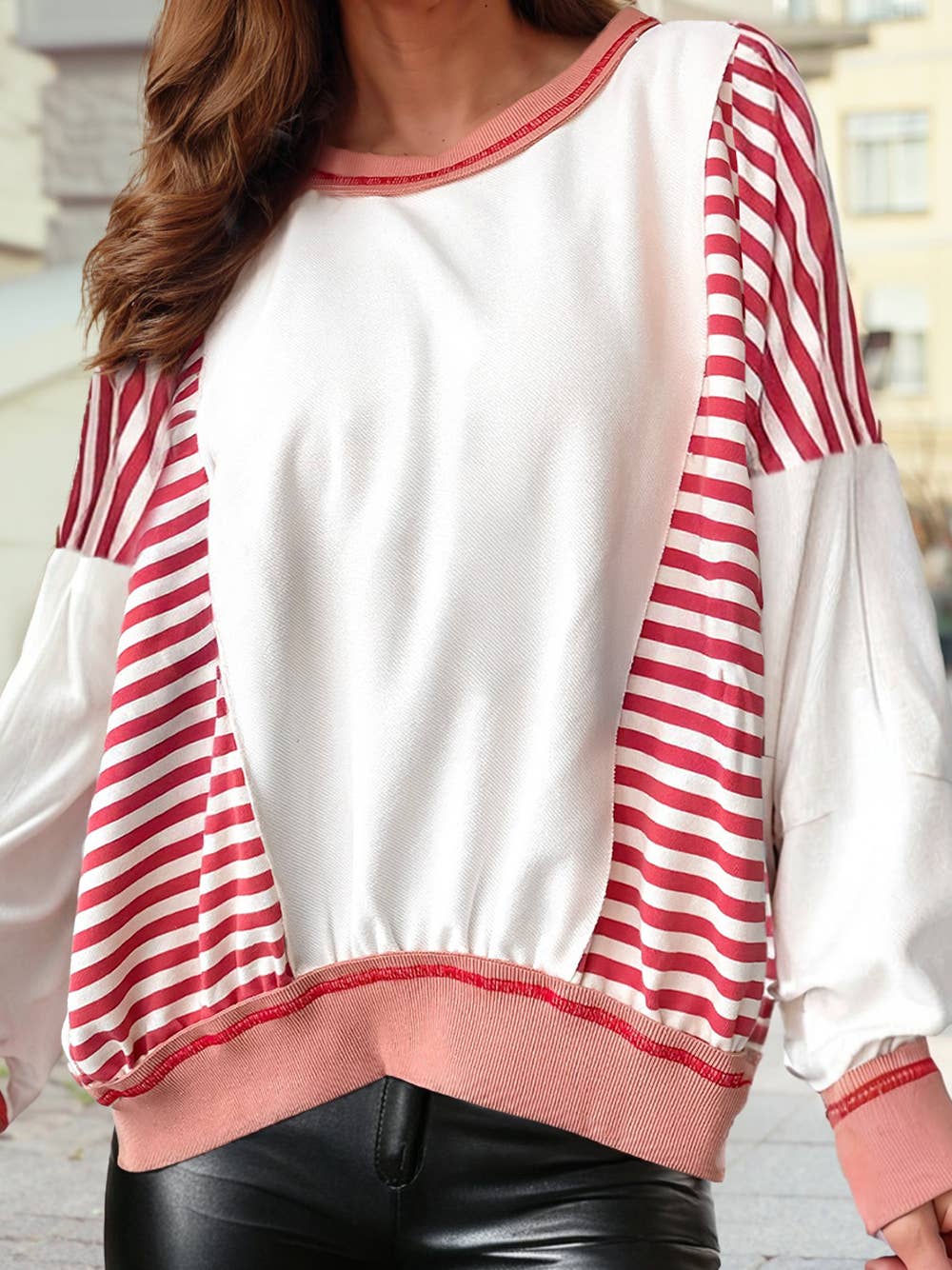 Colorblock Patchwork Sweatshirt