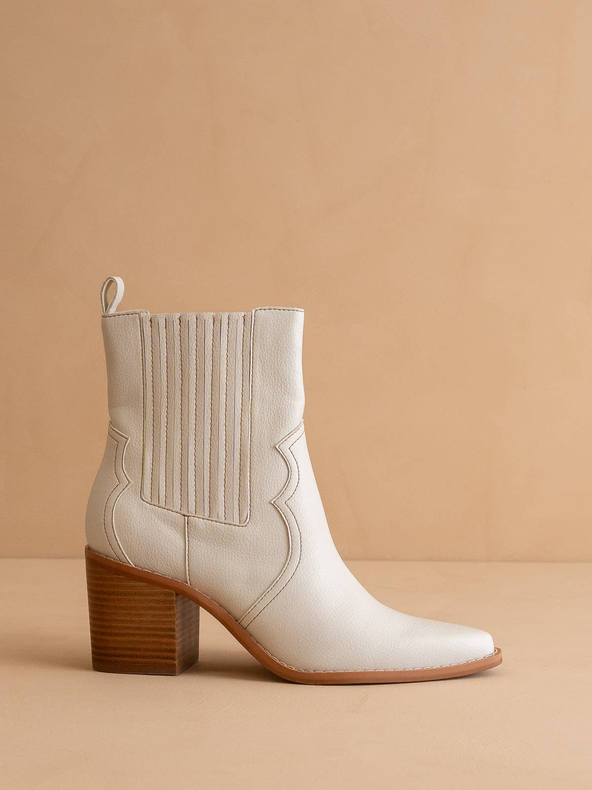 The Addison | White Western Boots