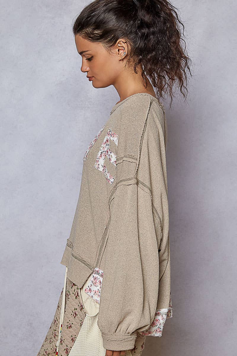 "LOVE" Patch Crewneck