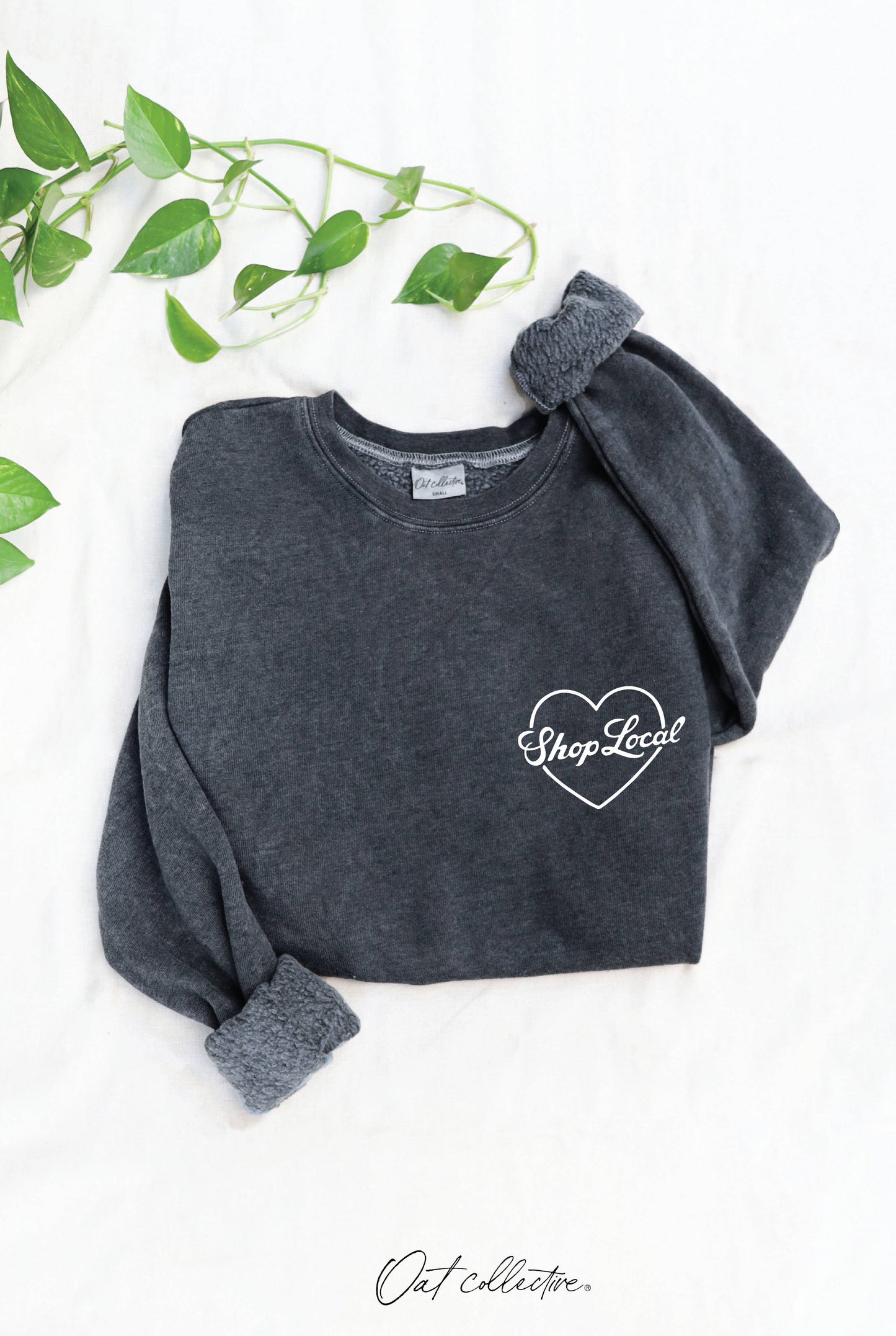 "SHOP LOCAL" Mineral Graphic Sweatshirt