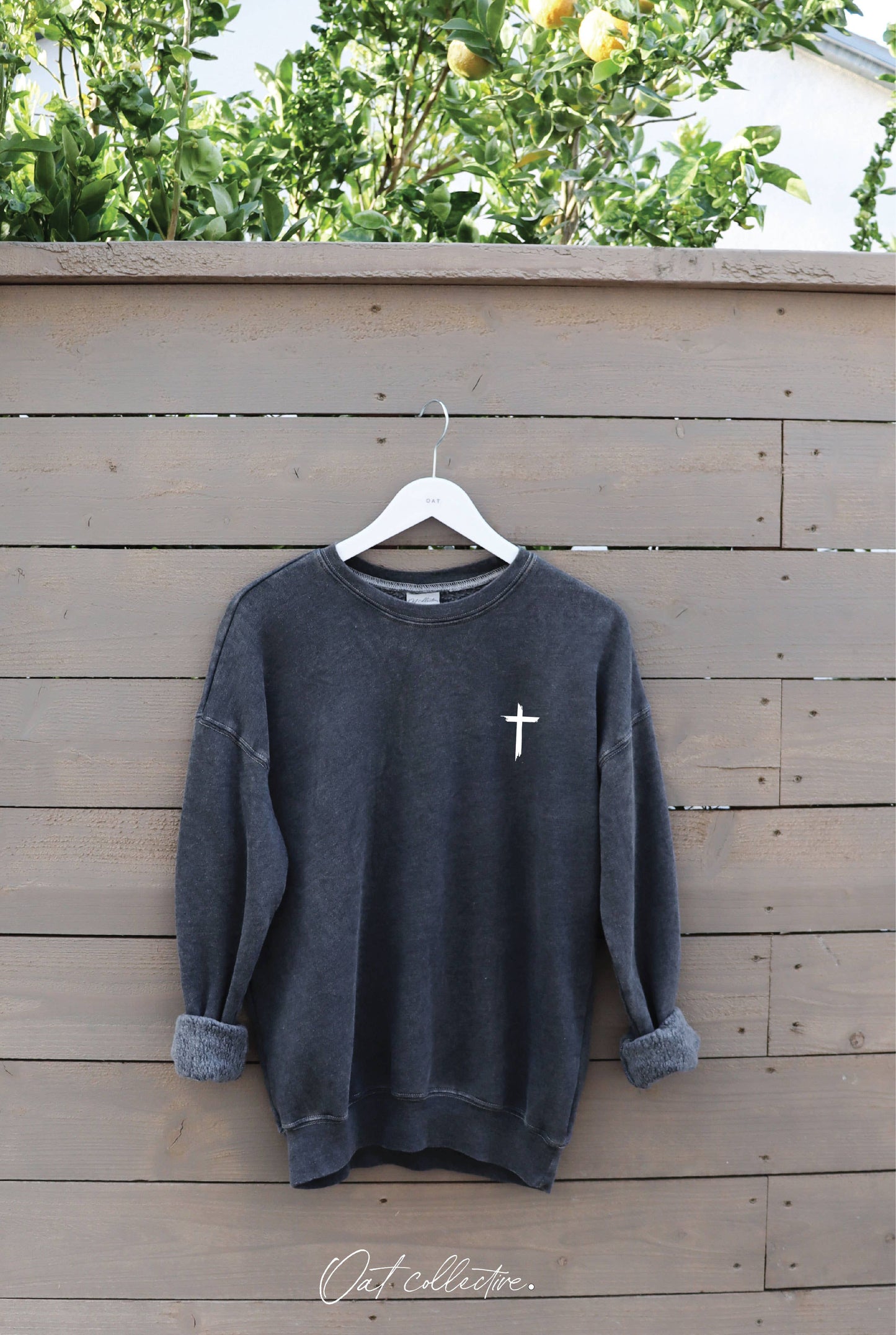 "JESUS HAS MY BACK" Graphic Sweatshirt
