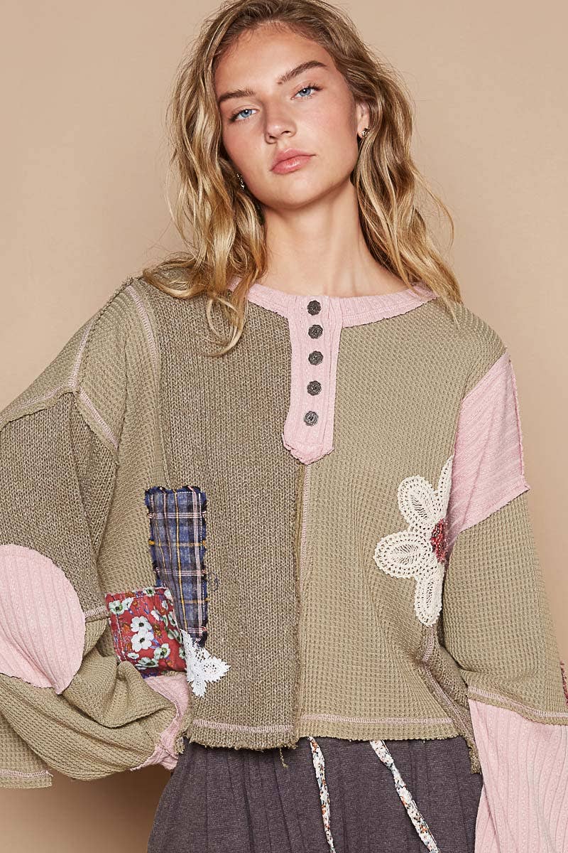 Cut & Sew Knit Sweater