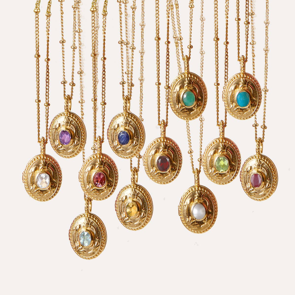 Birthstone Locket Necklace