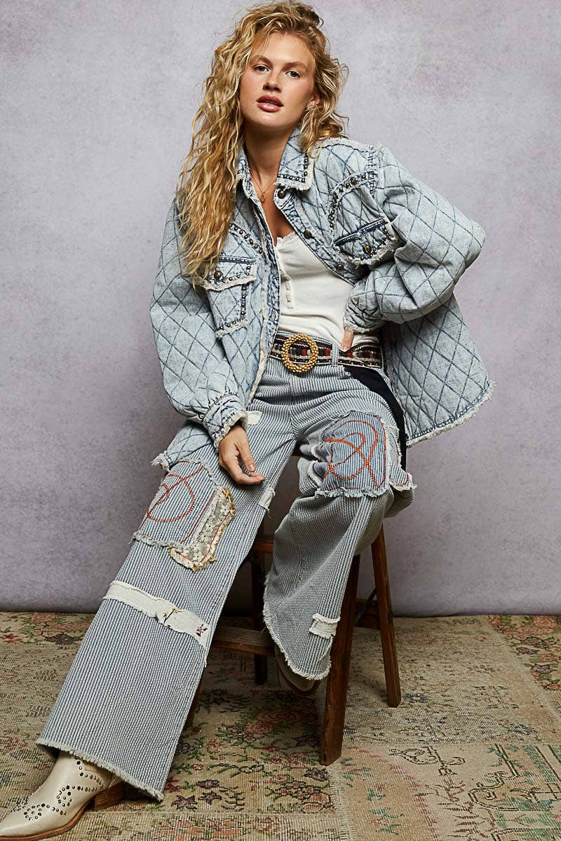 Lace Paneled Jacket