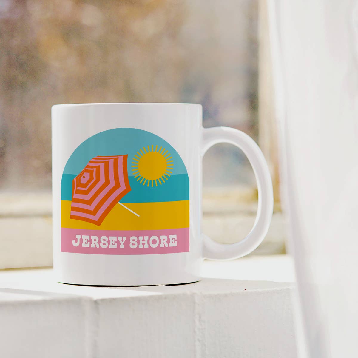 Rehoboth Beach Umbrella View Mug