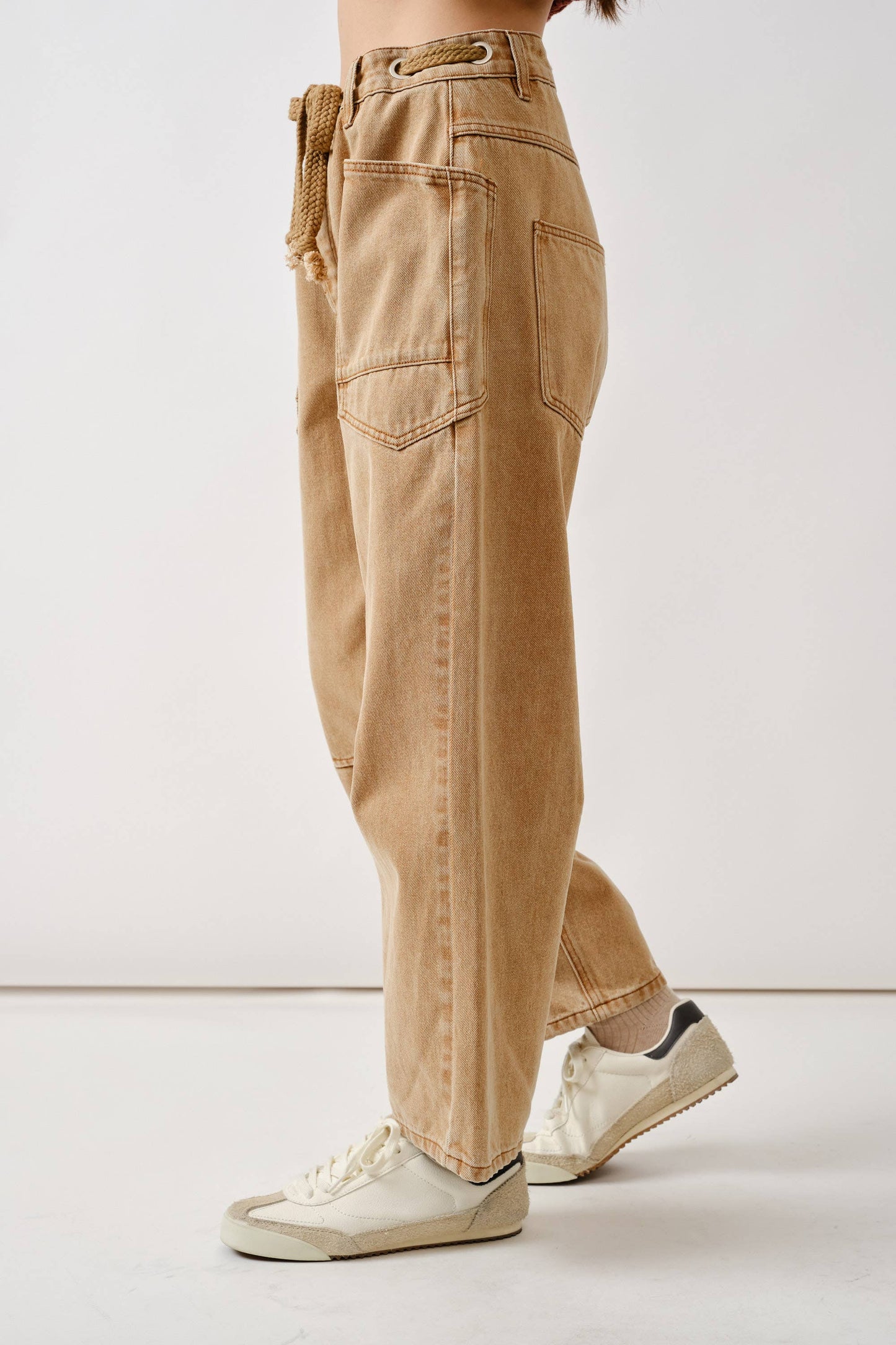 Barrel Denim Pants