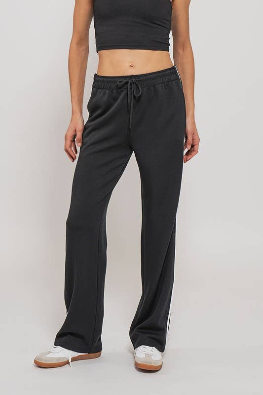 Side Strip Drawstring Sweatpants