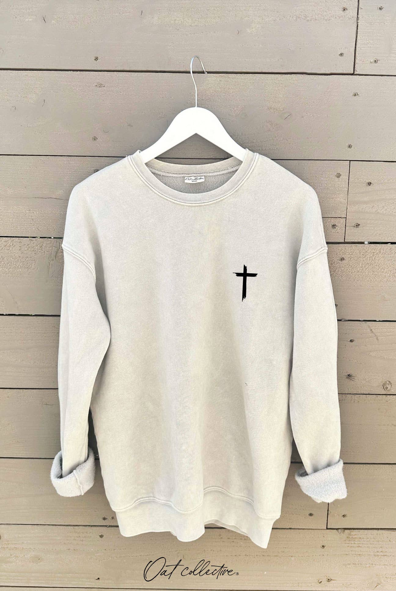 "JESUS HAS MY BACK" Graphic Sweatshirt