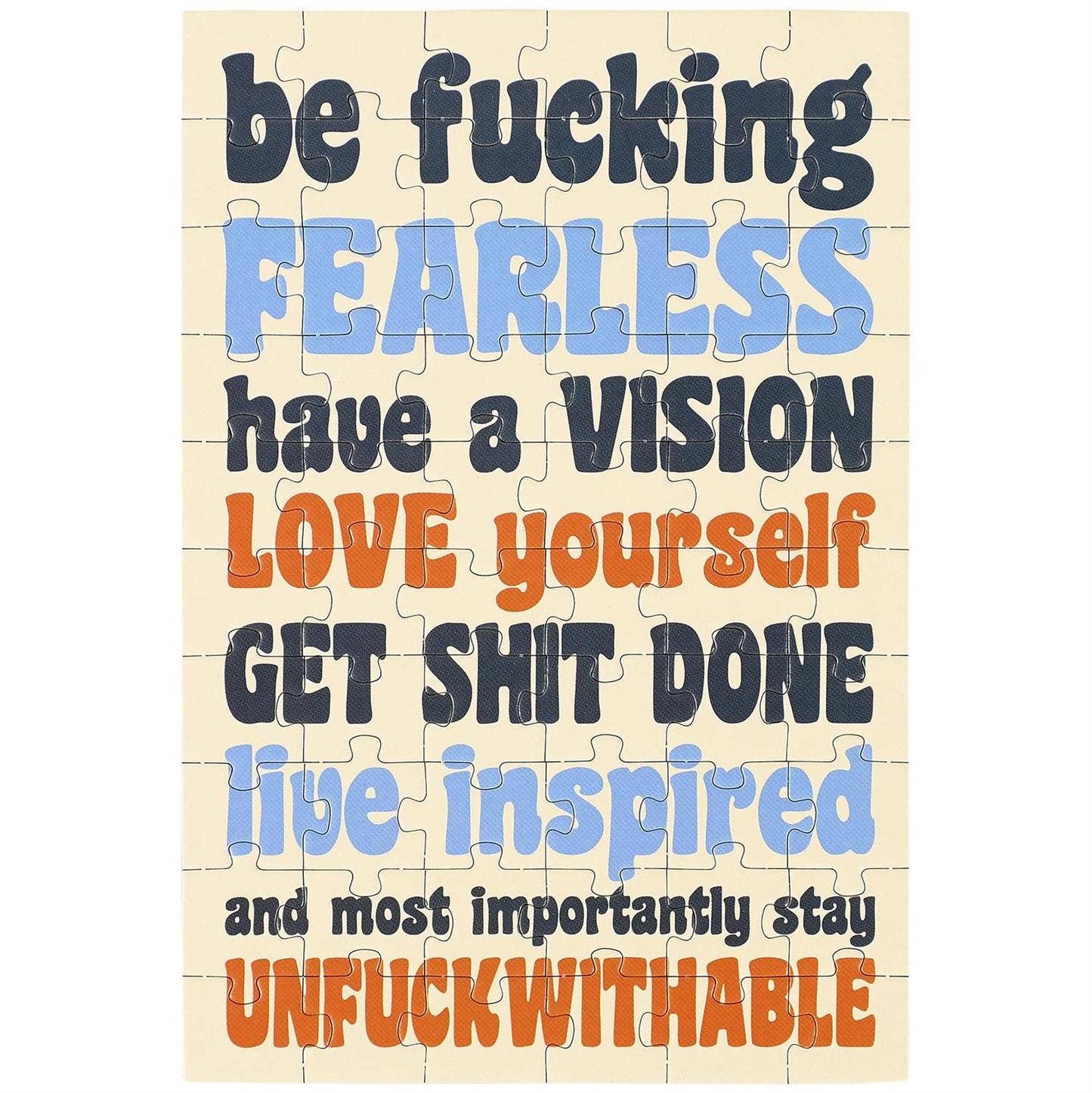 Be Fearless Puzzle Card