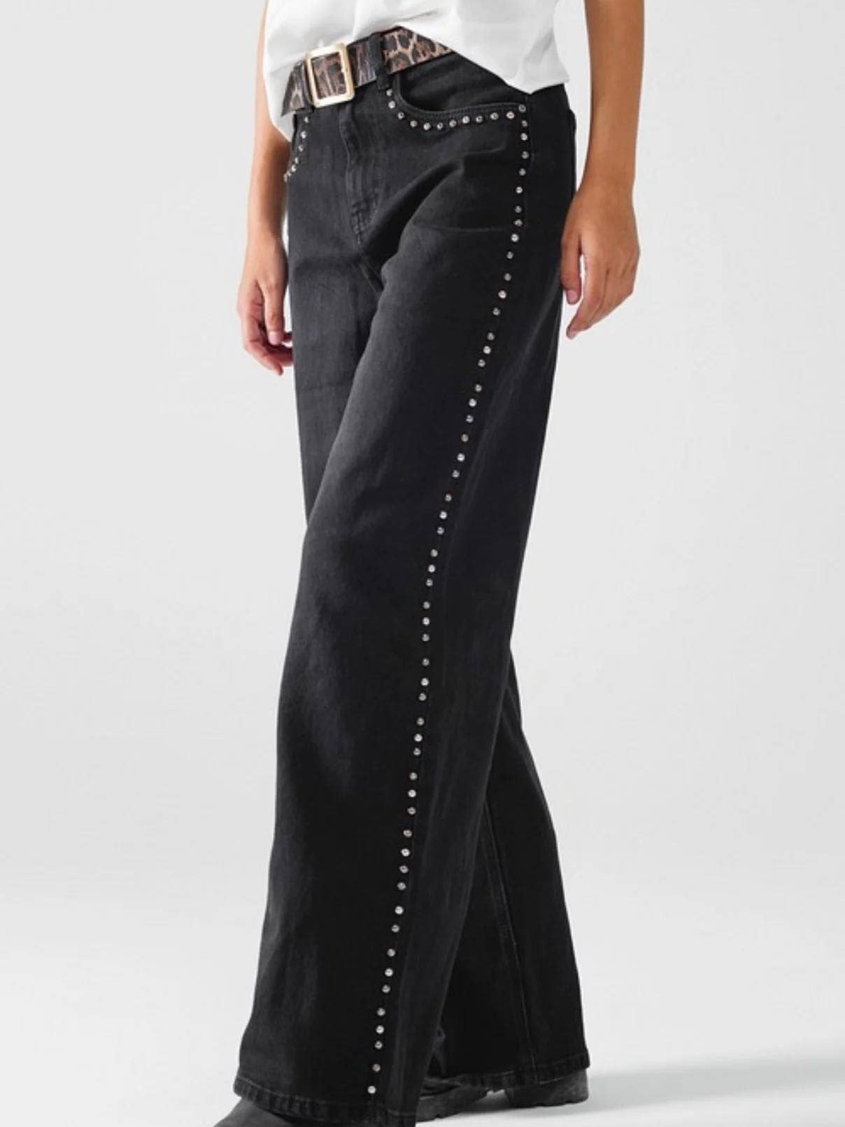 Studded Black Jeans