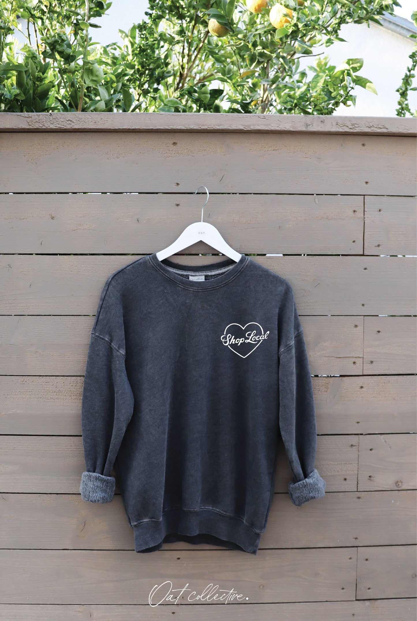 "SHOP LOCAL" Mineral Graphic Sweatshirt