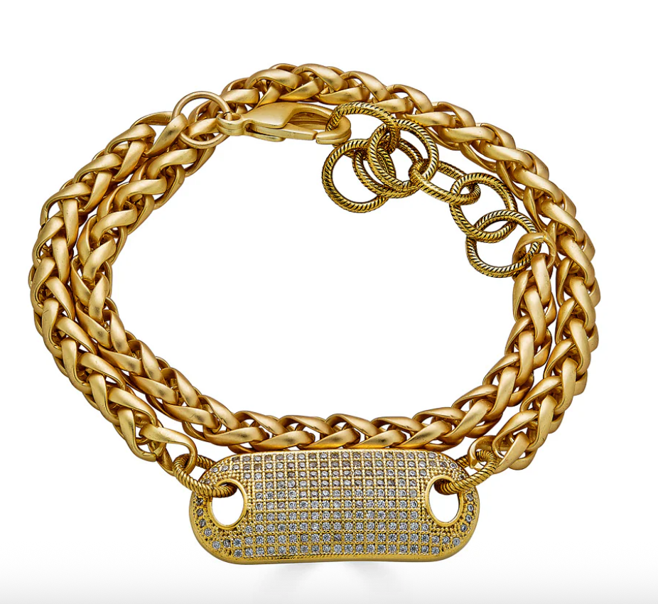 Thick Chain Double Wrap Bracelet