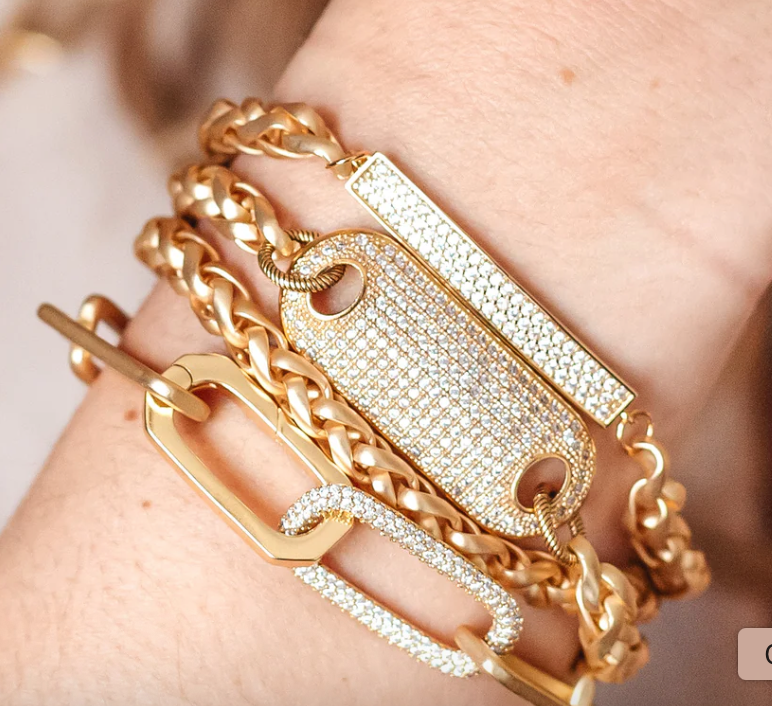 Thick Chain Double Wrap Bracelet