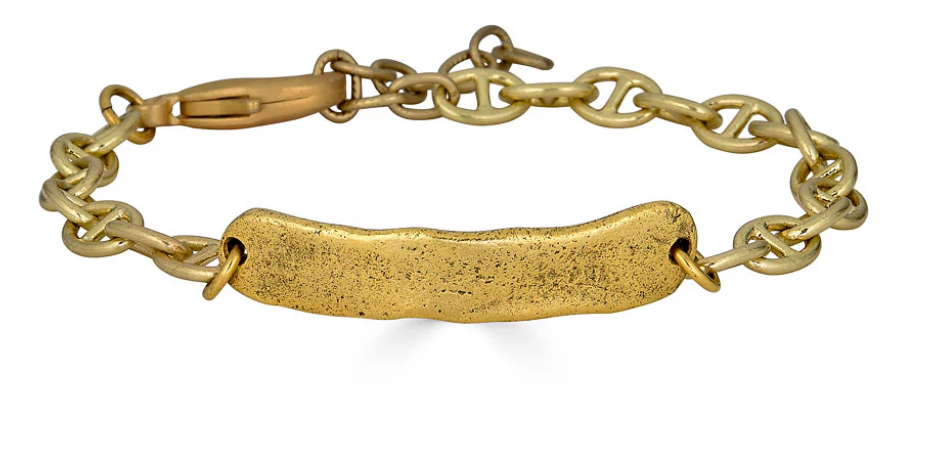 Hammered Gold Bracelet
