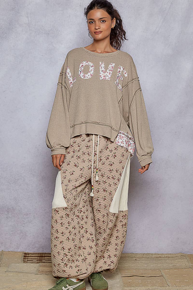 "LOVE" Patch Crewneck