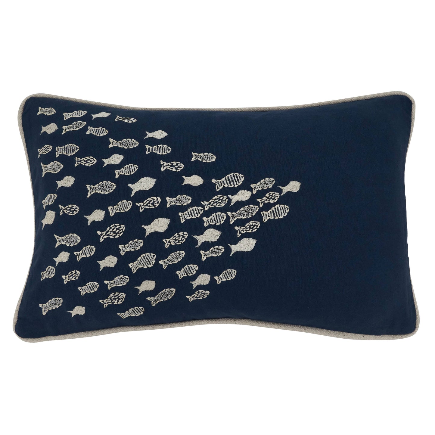 Throw Pillow With School O'Fish