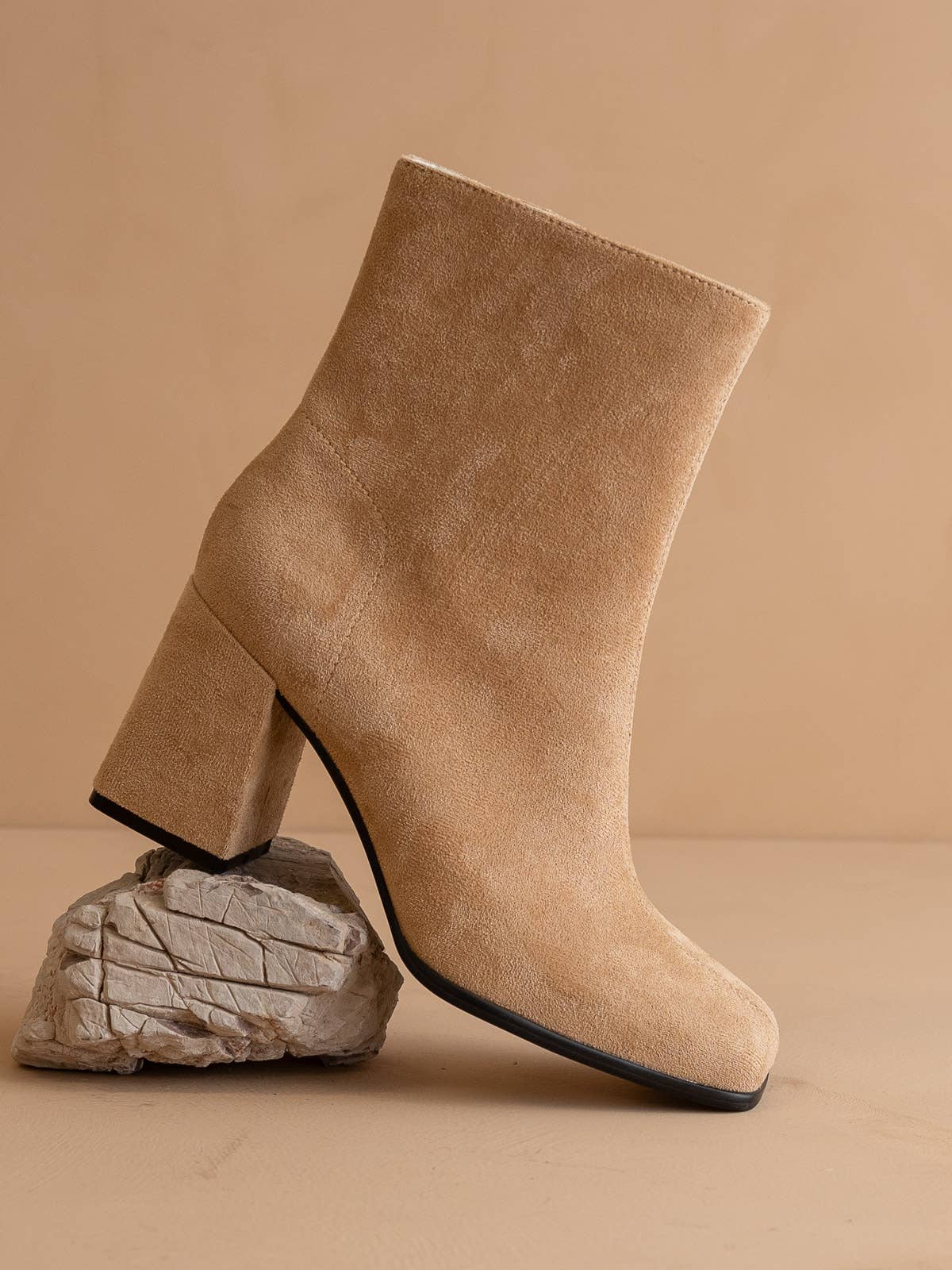 The Queens | Almond Block Bootie