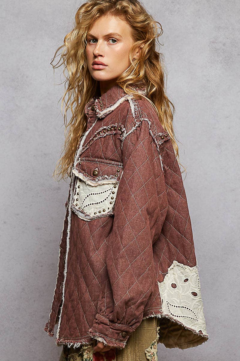 Lace Paneled Jacket