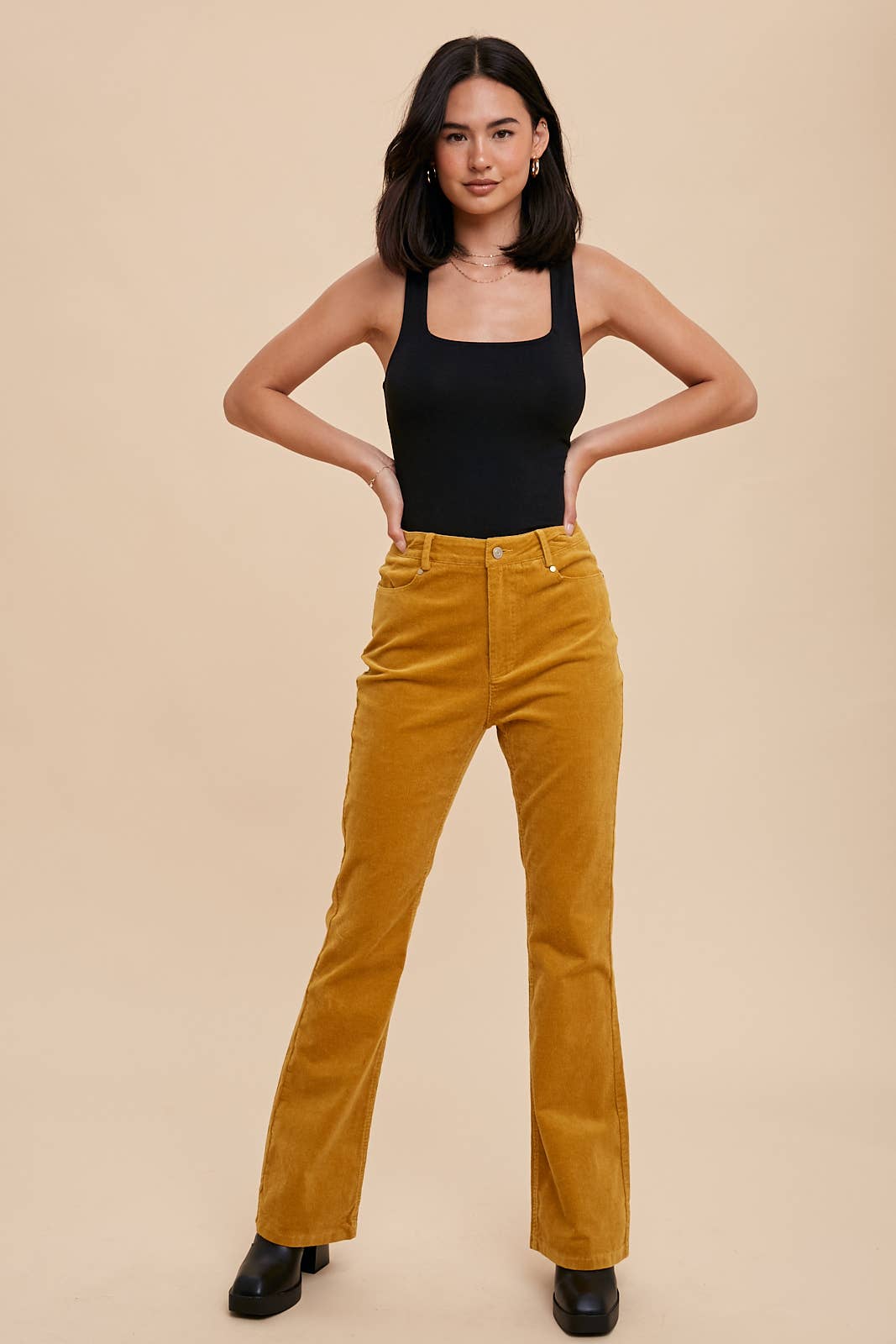 Flared Corduroy Pants