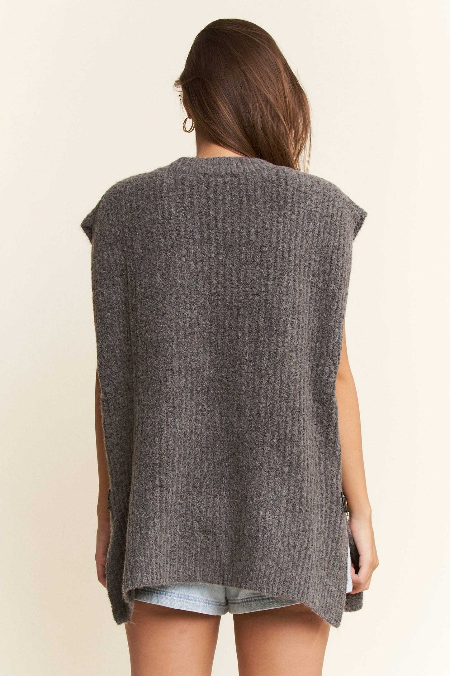 Oversized Sweater Vest