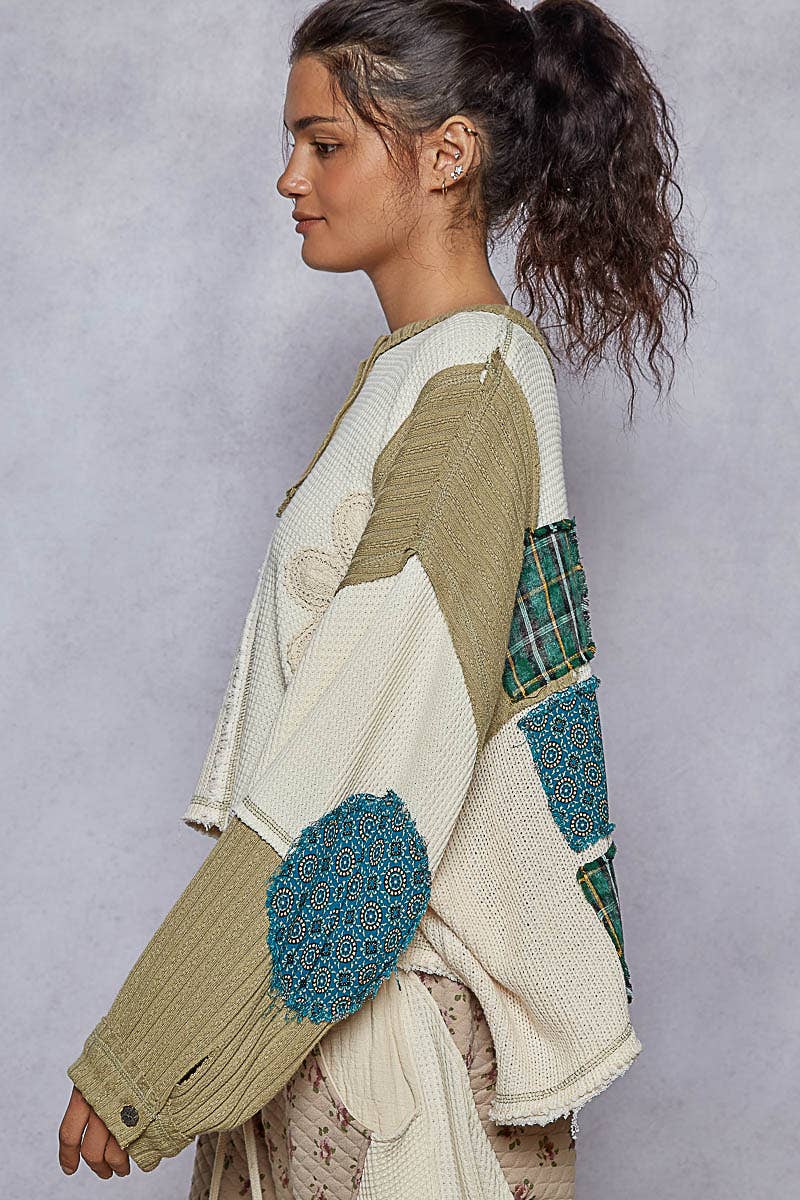 Cut & Sew Knit Sweater