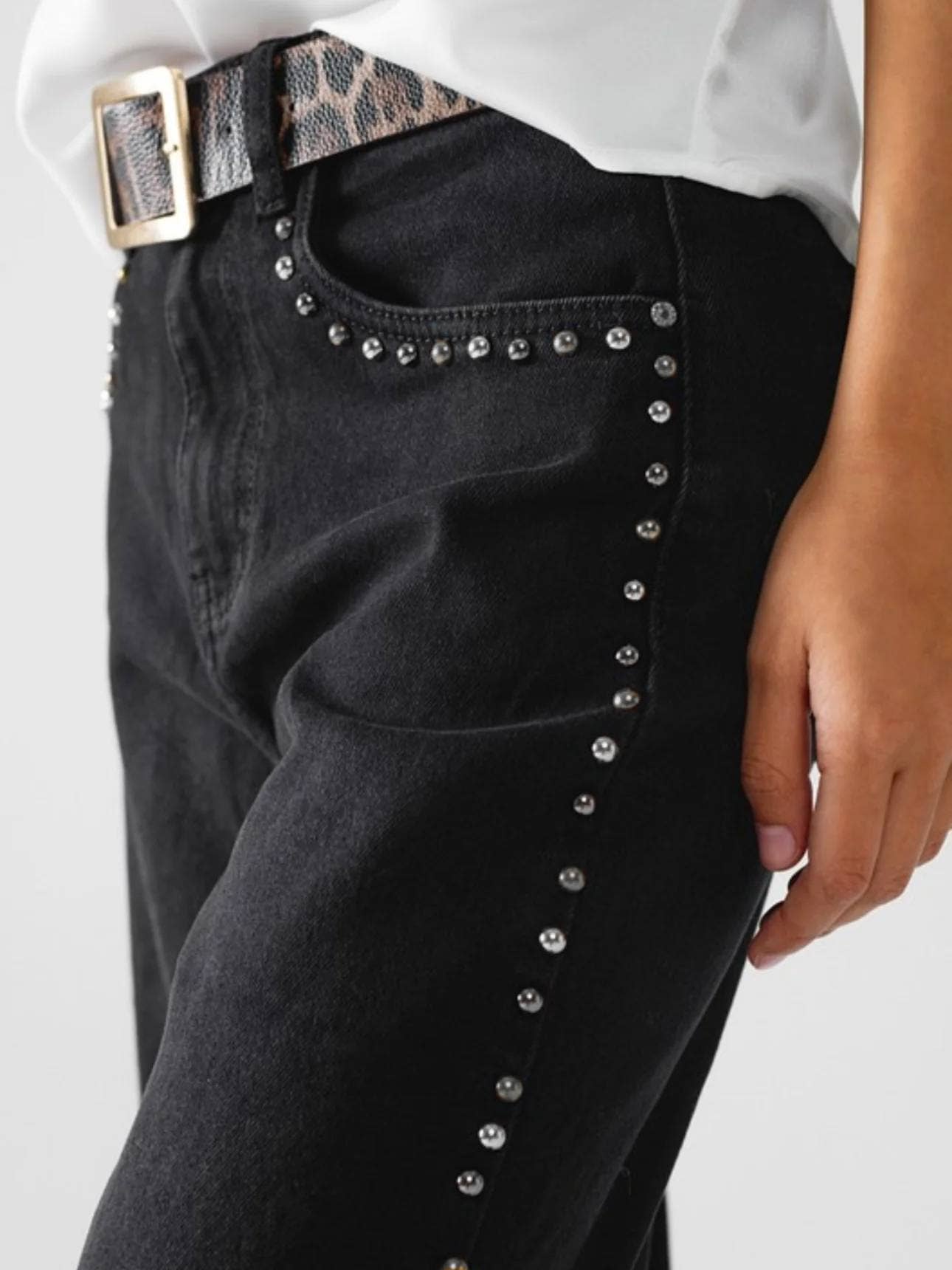 Studded Black Jeans
