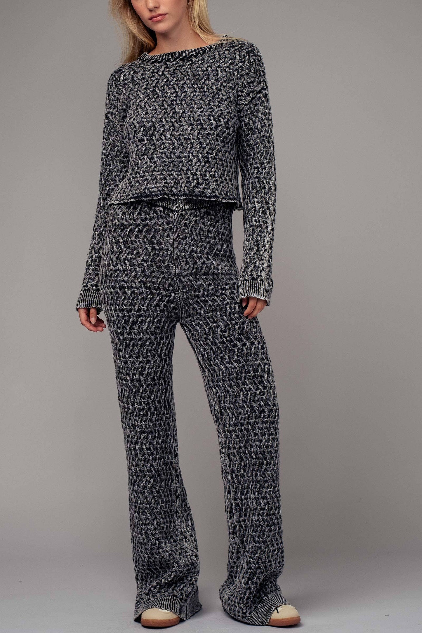 Knit Sweater & Pants Lounge Set