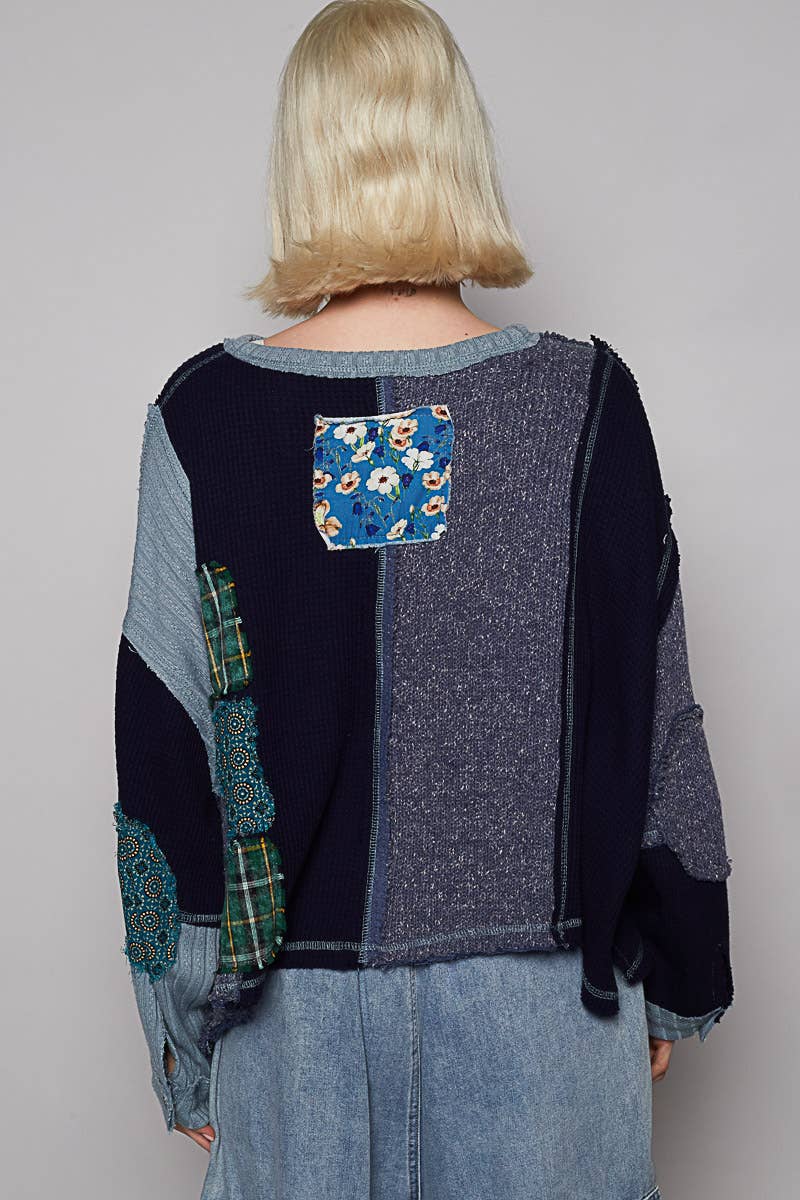 Cut & Sew Knit Sweater