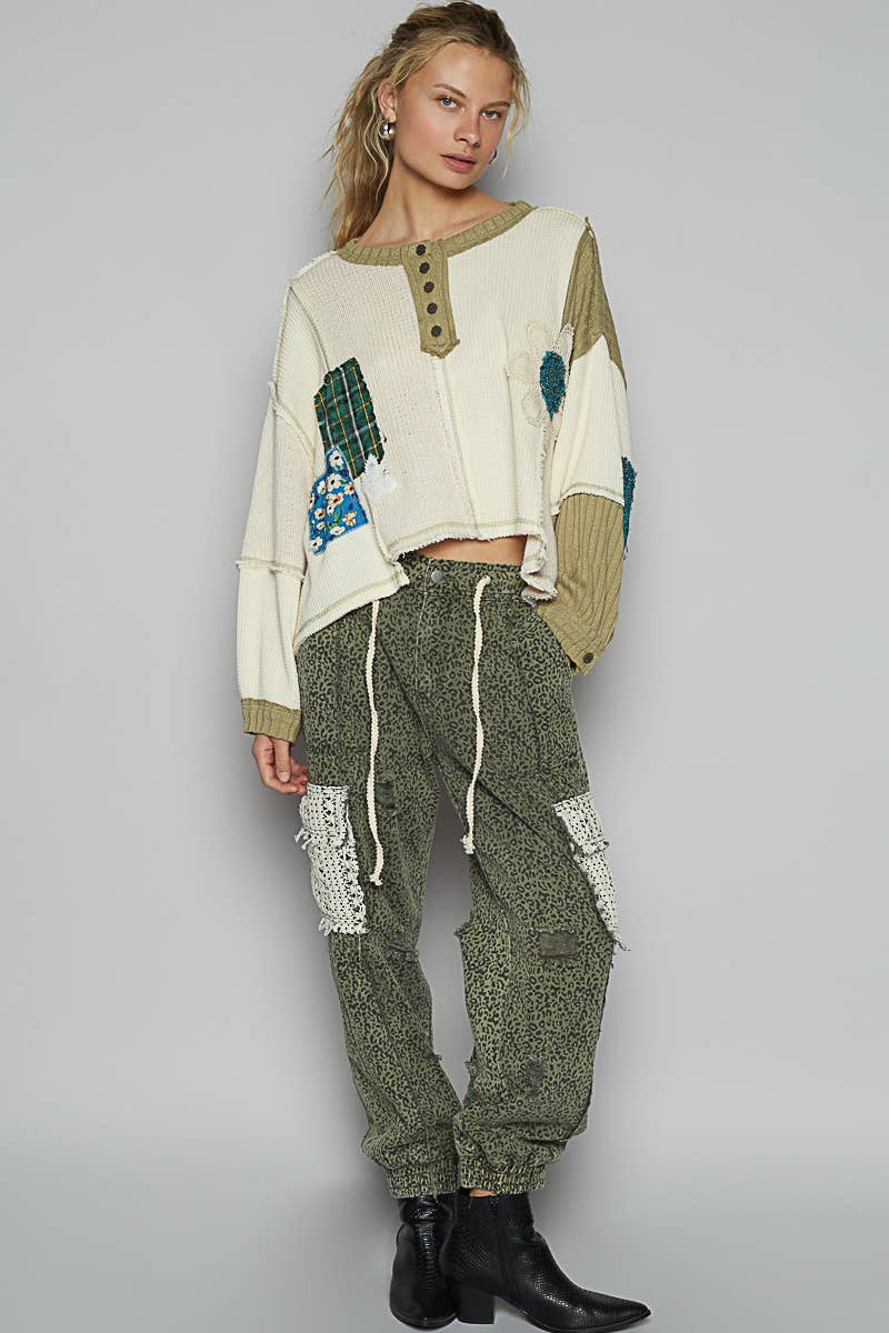 Cut & Sew Knit Sweater